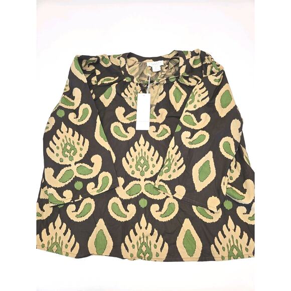 Calypso St. Barth Islegence Blouse NWT size Small Printed Top - Picture 14 of 14